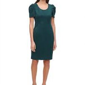 Calvin Klein Elegant Green Dress Sz 12